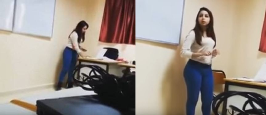 بالفيديو: معلمة عربية تُثير الجدل بملابسها داخل الفصل!
