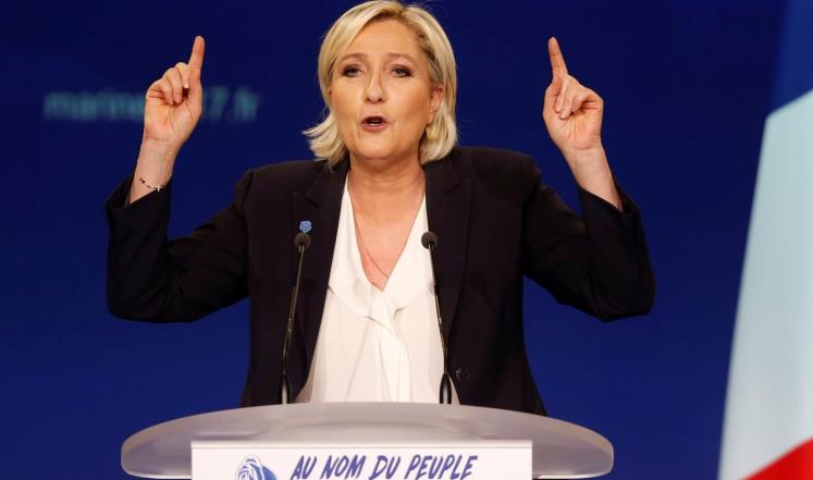 مرشحة اليمين المتطرف لانتخابات الرئاسة الفرنسية مارين لوبان