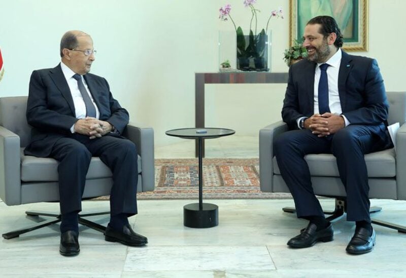 رئيس الجمهورية ميشال عون ورئيس الحكومة السابق سعد الحريري