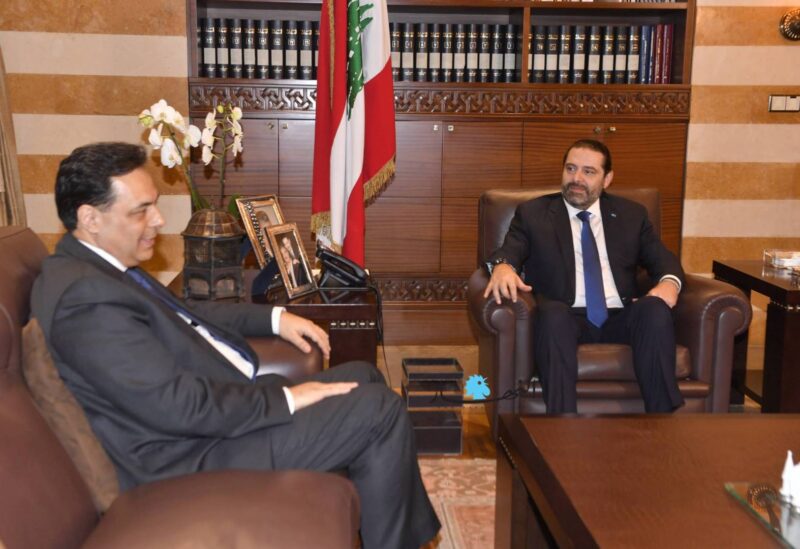 سعد الحريري إلى جانب حسان دياب