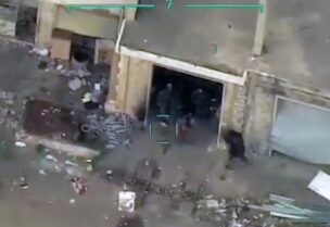 لحظة استهداف عناصر ميليشيا حزب الله في ادلب شمال سوريا