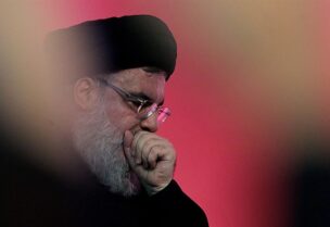 زعيم ميليشيا حزب الله حسن نصر الله