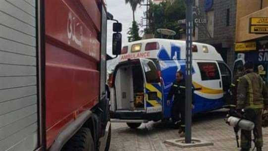 إخماد حريق داخل محل في غزير