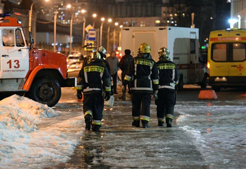 حريق في مستشفى في سان بطرسبورغ الروسية