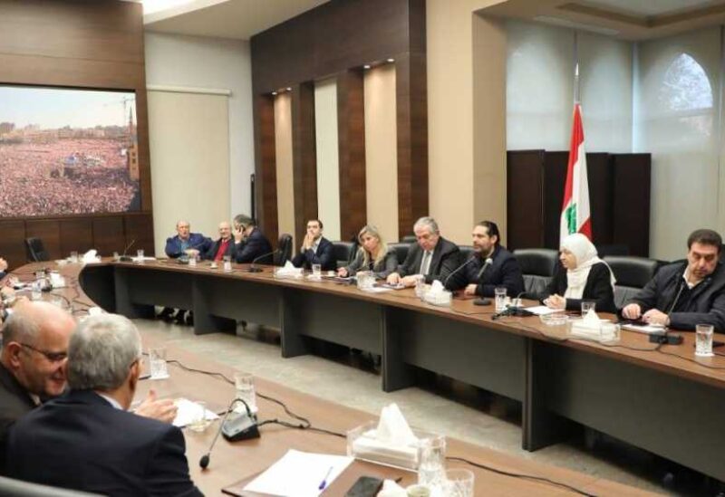 سعد الحريري في اجتماع لكتلة تيار المستقبل