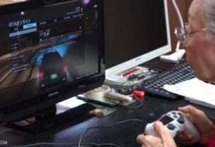 المعمرة اليابانية تمارس ألعاب الفيديو