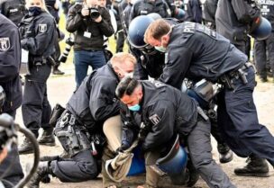 مواجهات بين المحتجين والشرطة في ألمانيا
