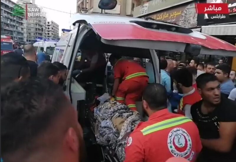 سقوط امرأة من الطبقة الرابعة في طرابلس