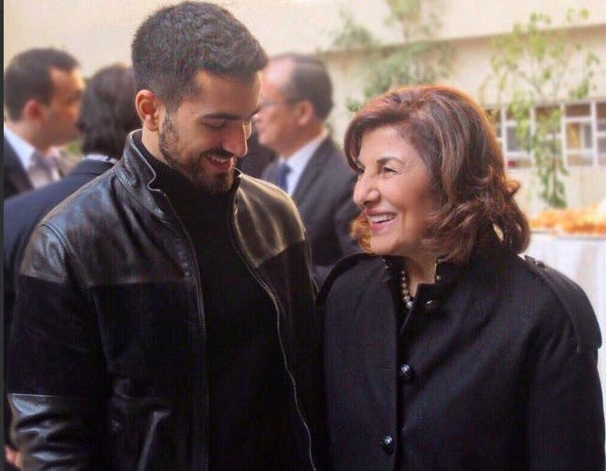 بثينة شعبان وابنها علي الرضا