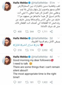 تغريدة هيفا وهبي