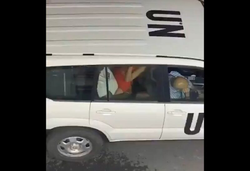 صورة من الفيديو تظهر الحادثة