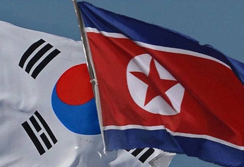 علم كوريا الشمالية وكوريا الجنوبية