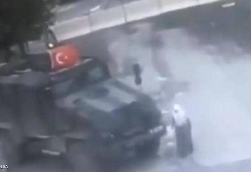 مركبة عسكرية تركية تدهس مسنة