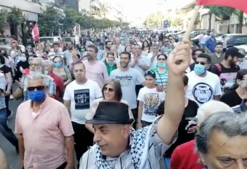 مسيرة لحراكي النبطية ودوار كفررمان