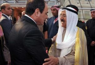 الرئيس المصري وأمير الكويت
