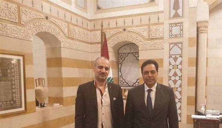 علي بركات في زيارة لحسان دياب