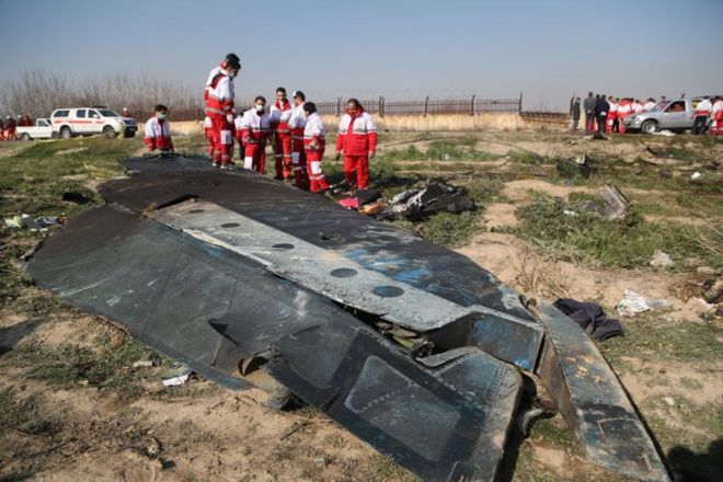 الطائرة الأوكرانية المنكوبة