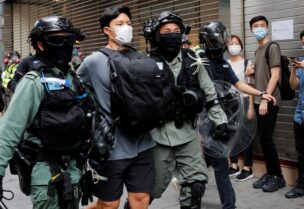 أرشيفية لاعتقال مواطن في هونغ كونغ