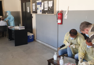 اجراء فحص الPCR للموظفين في نفوس سرايا طرابلس