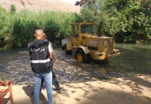 ازالة التعديات عن ضفاف مجرى النهر بمؤازرة من مكتب مرجعيون في أمن الدولة