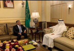 اللواء ابرهيم يزور السفير السعودي وليد البخاري في دارته في اليرزة