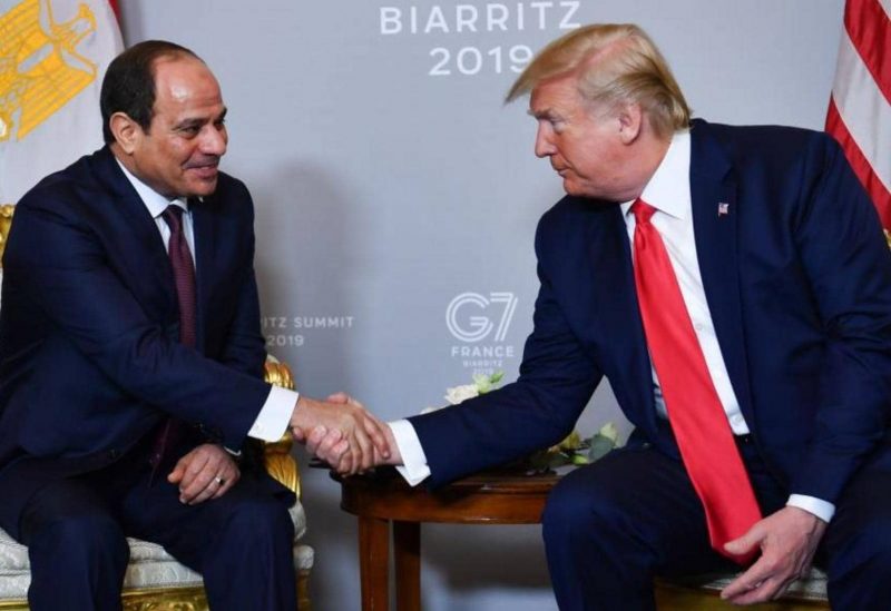 ترامب والسيسي في لقاء سابق