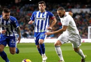 جانب من مباراة ريال مدريد وألافيس