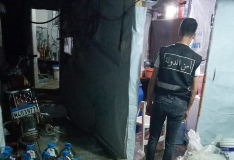ضبط كمية من مواد التنظيف غير مستوفية الشروط