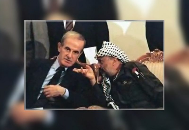 ياسر عرفات وحافظ الاسد