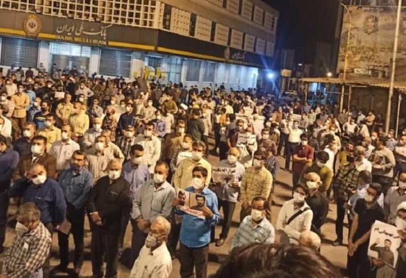 من مظاهرات مدينة بهبهان الإيرانية