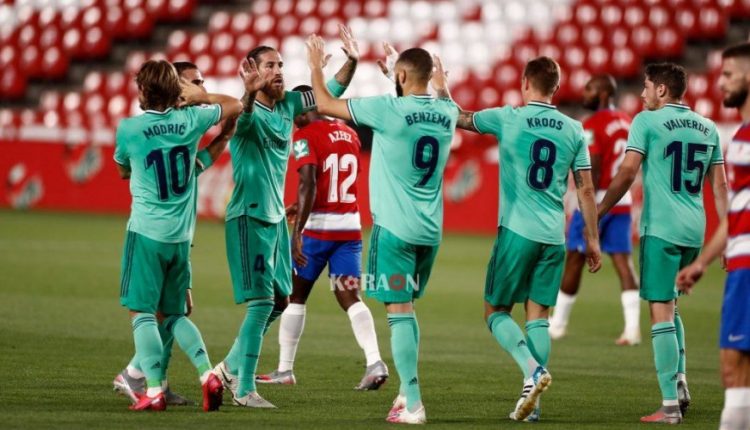 ريال مدريد يتفوق على غرناطة بهدفين