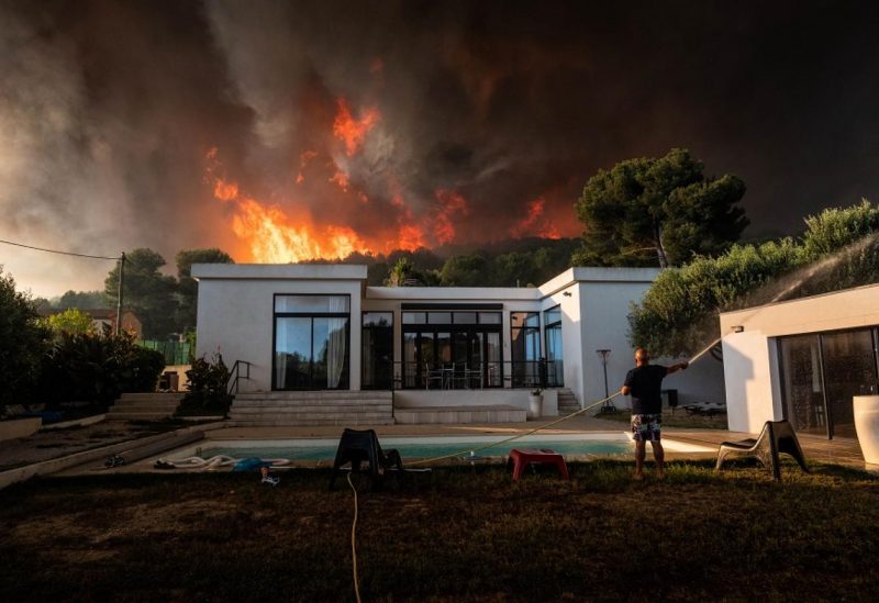حريق هائل في مرسيليا