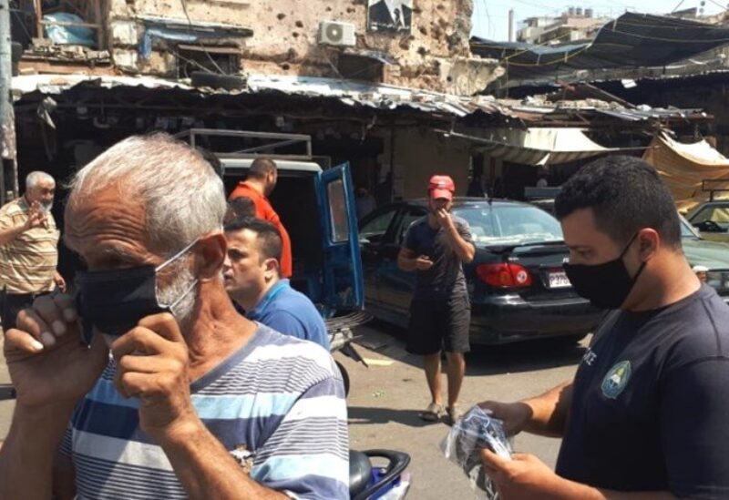 توزيع 24 ألف كمامة في باب التبانة