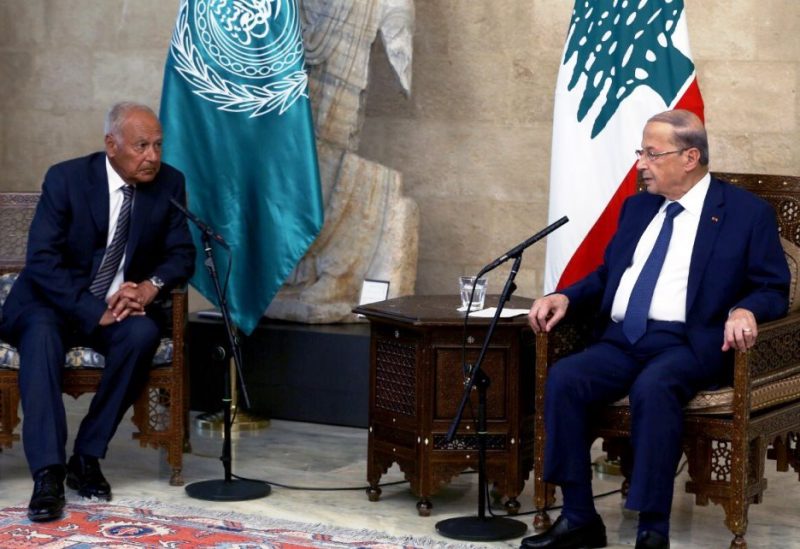 الرئيس عون والأمين العام لجامعة الدول العربية أحمد أبو غيط