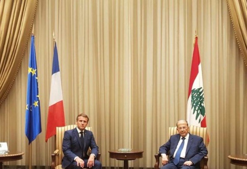 الرئيس ماكرون والرئيس ميشال عون