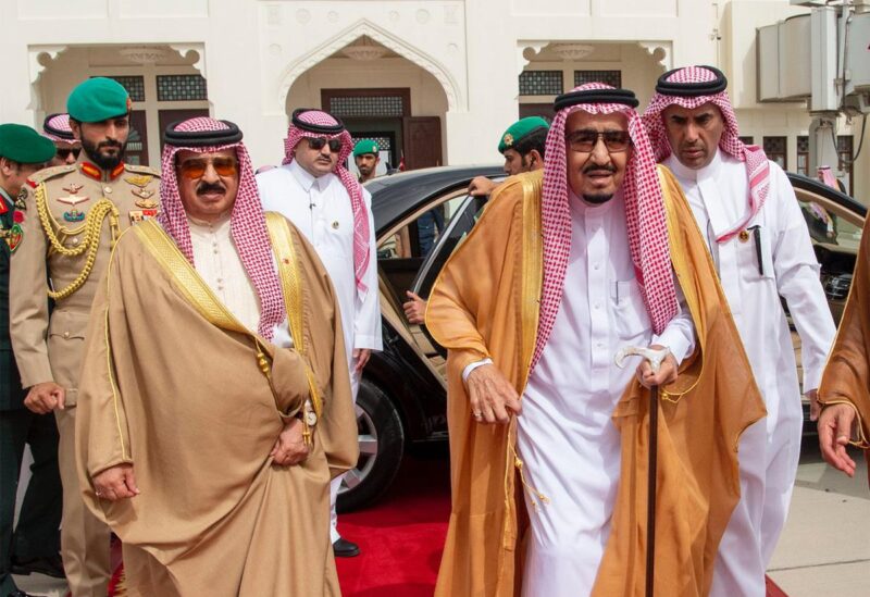 الملك سلمان والملك حمد- ارشيفية