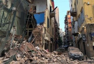 شوارع بيروت بعد الانفجار
