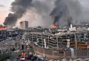 مرفأ بيروت بعد الانفجار