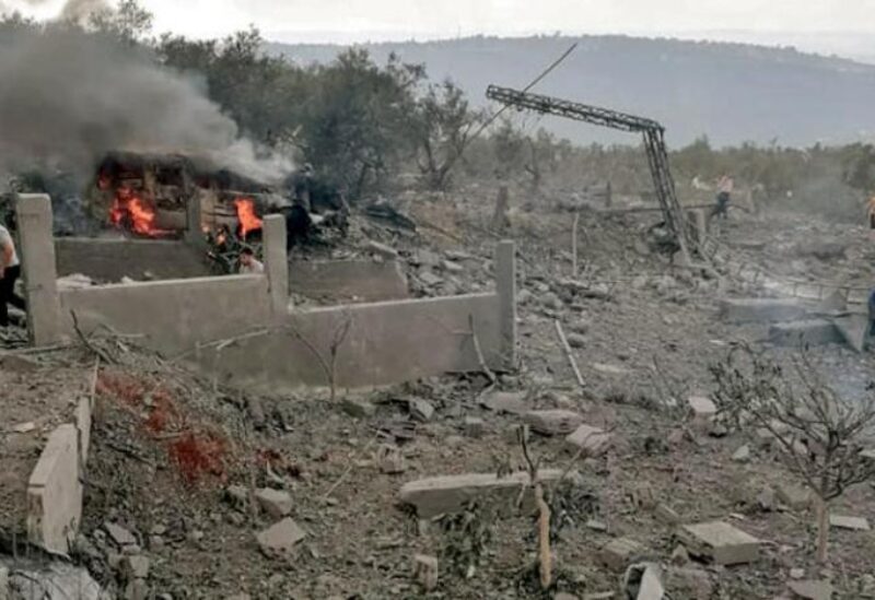 آثار انفجار عين قانا