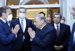 ماكرون بحضور بري وعون وأديب