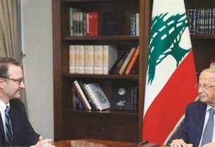 شنكر في زيارة الرئيس عون