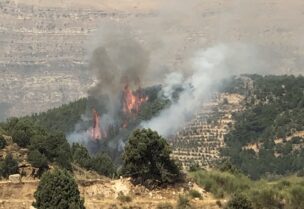 حريق المنيطرة