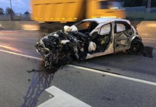 المطاردة انتهت بحادث مؤسف