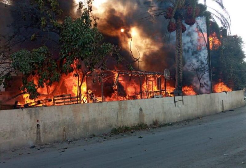 حريق في منازل وخيم يقطنها سوريون في العاقبية