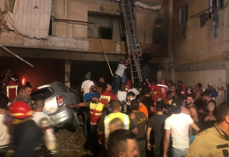 انفجار طريق الجديدة