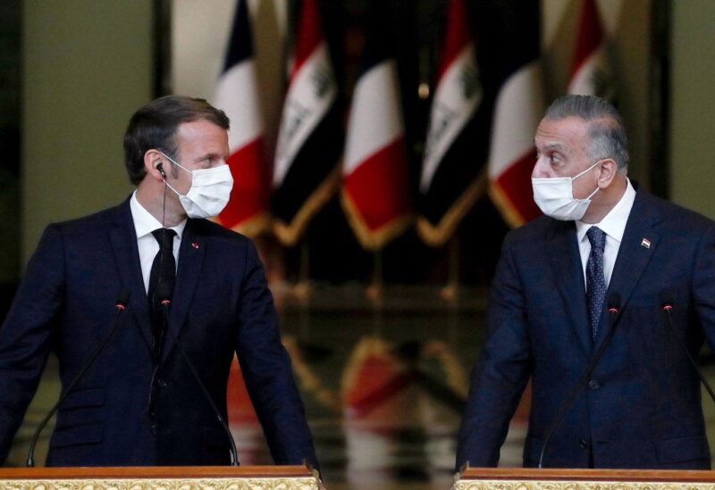 الرئيسان العراقي والفرنسي
