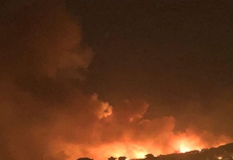 حرائق لبنان