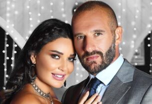 سيرين عبدالنور وزوجها فريد رحمة