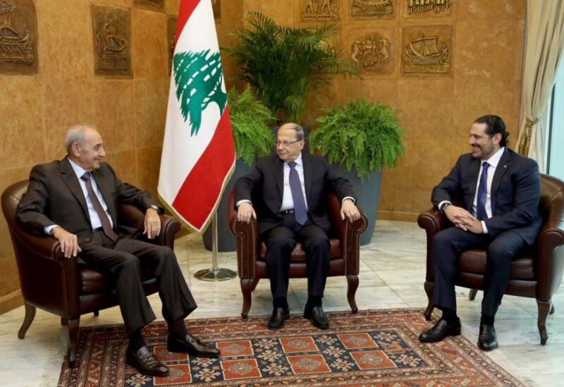 عون وبري والحريري