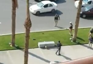 صورة تُظهر الرجل قبل احراق نفسه في ميدان التحرير وسط القاهرة